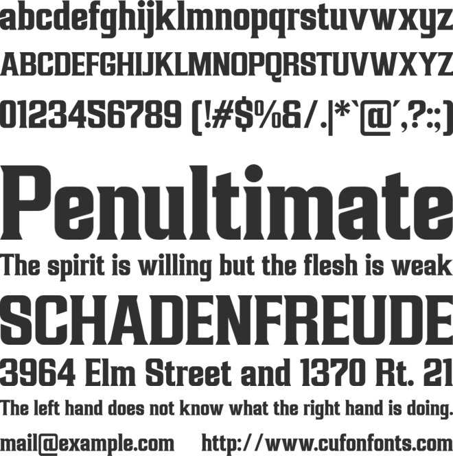 Helison font preview