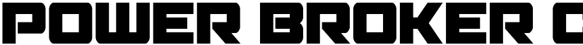 Power Broker Condensed Regular font