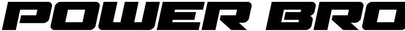 Power Broker Expanded Italic Regular font