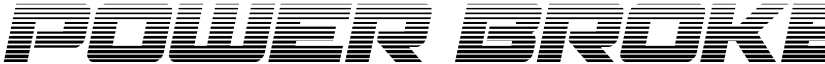 Power Broker Gradient Italic Regular font