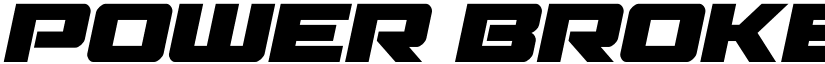 Power Broker Italic Regular font