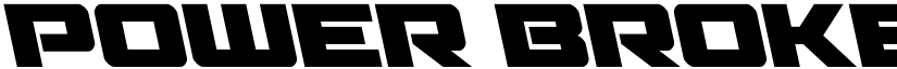 Power Broker Leftalic Regular font