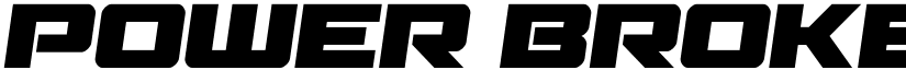 Power Broker Semi-Italic Regular font