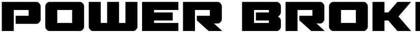 Power Broker Spaced Regular font