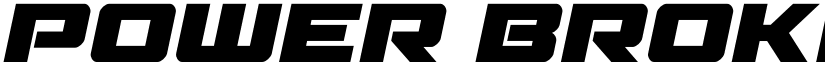 Power Broker Spaced Italic Regular font