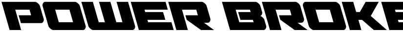 Power Broker Super-Leftalic Regular font