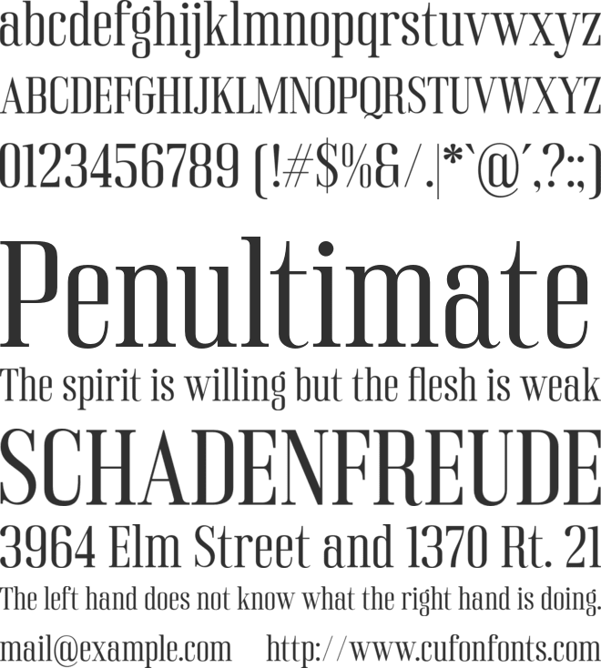 Rinella font preview