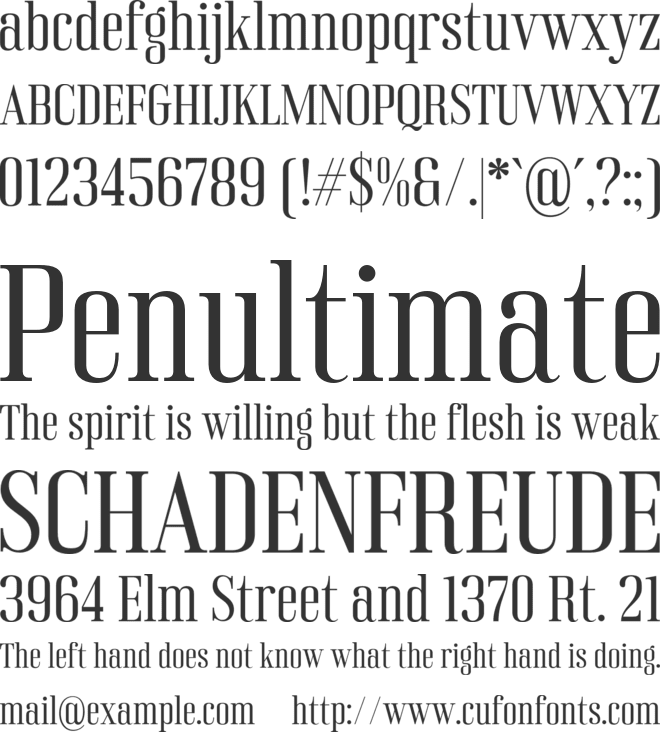 Rinella font preview