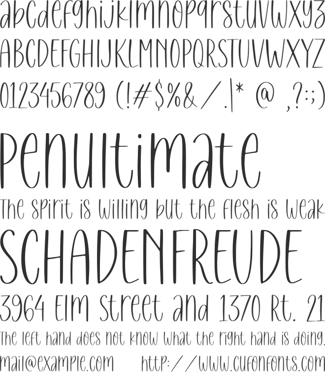 Bakehouse font preview