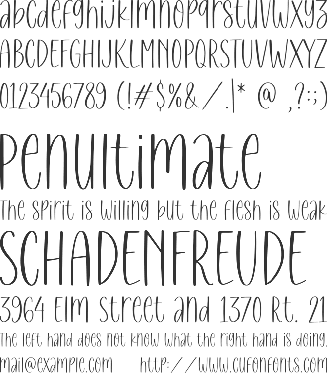 Bakehouse font preview