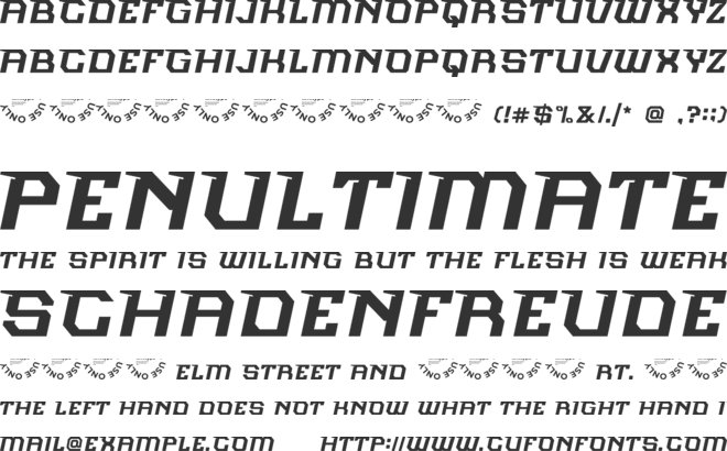 Neosonic font preview