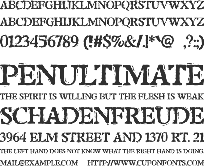 Showthat font preview