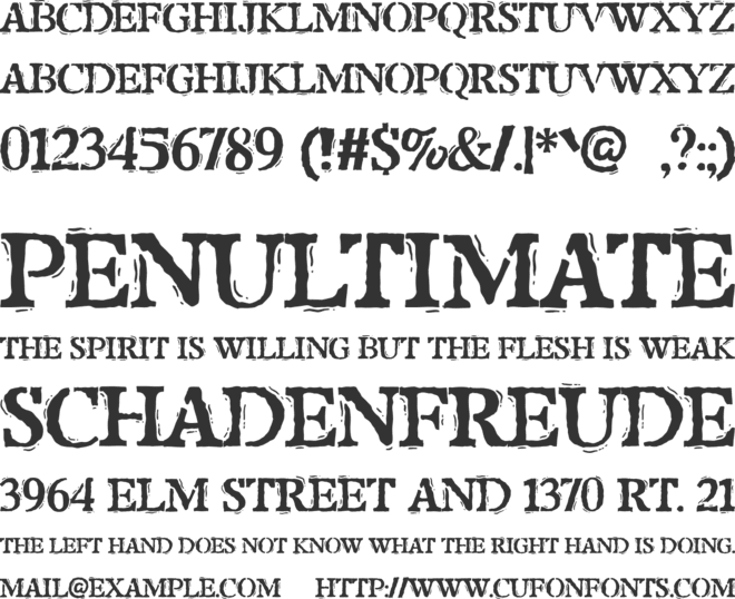 Showthat font preview