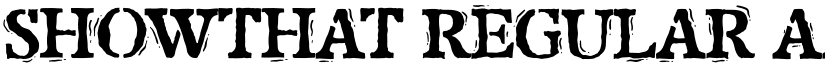 Showthat Regular font