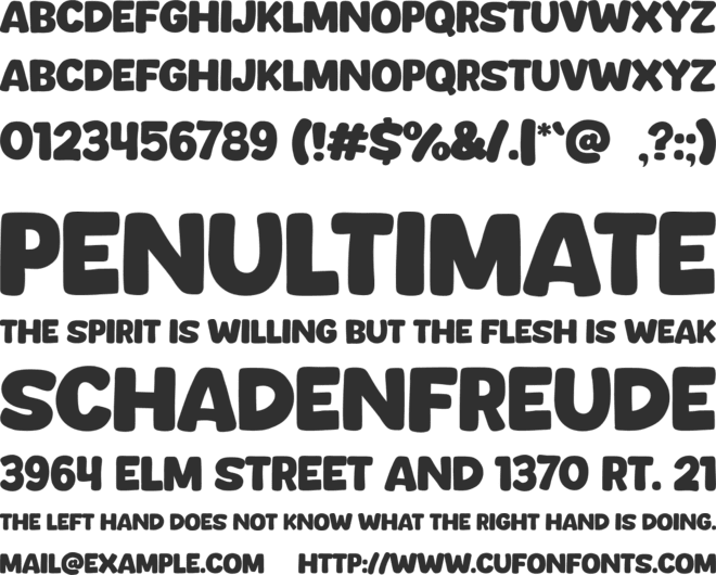 Stopbuck font preview