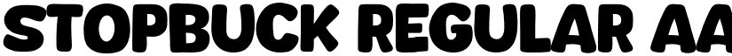 Stopbuck Regular font