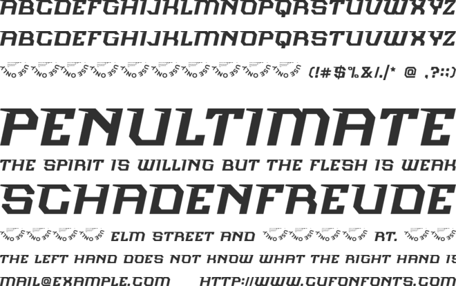 Neosonic - Futuristic Font font preview