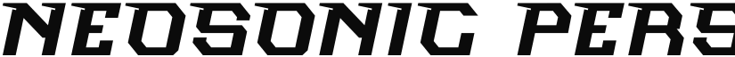 Neosonic - Futuristic Font font download