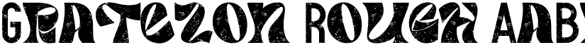 Gratezon Rough font