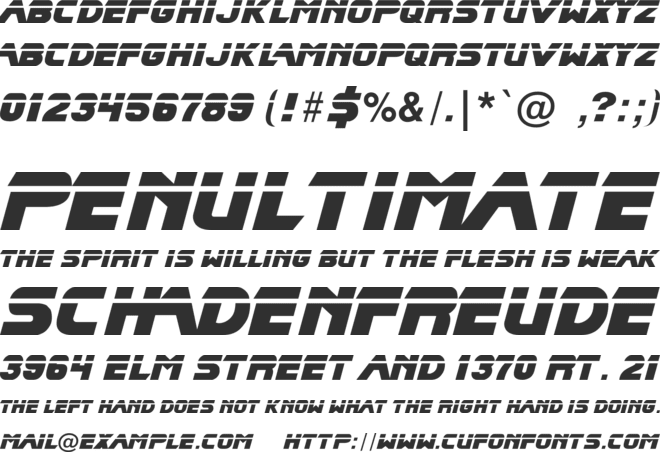 Blade Runner Movie Font font preview
