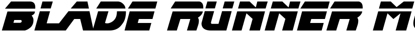 Blade Runner Movie Font font