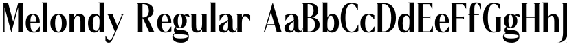 Melondy Regular font