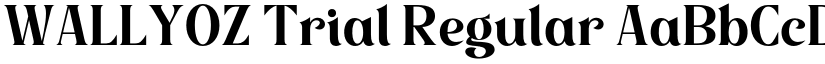 WALLYOZ Trial Regular font