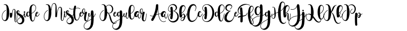 Inside Mistery Regular font