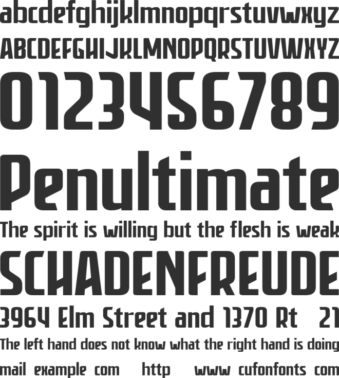 Befrung Personal Use font preview
