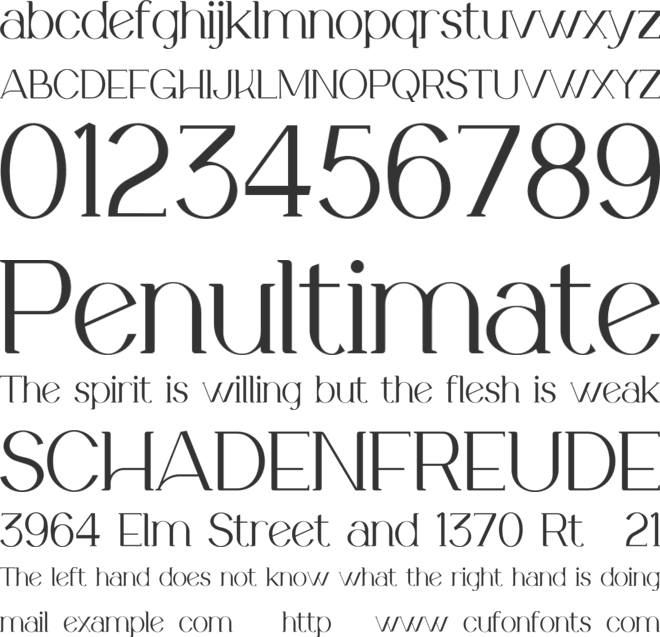 Salosendo Personal Use font preview