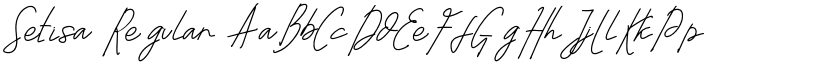 Setisa Regular font