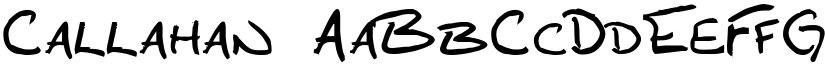 Callahan font