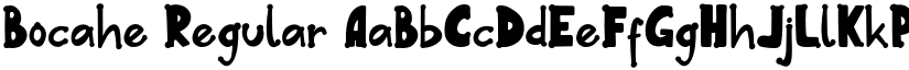 Bocahe font download