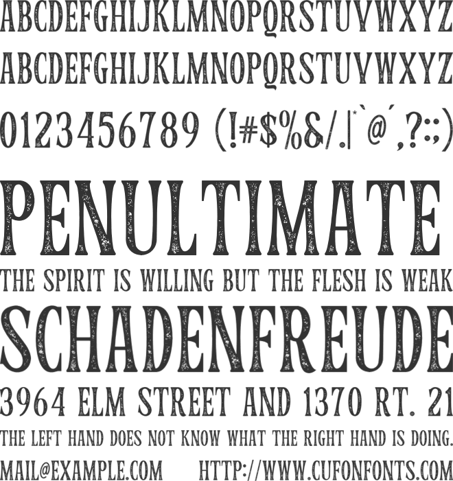 Zenarico font preview