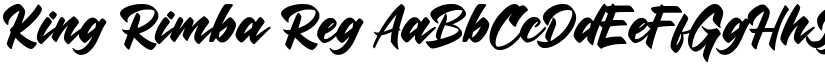 King Rimba Reg font