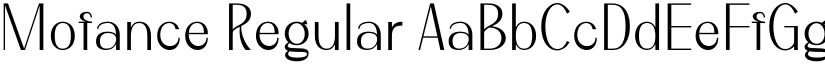 Mofance Regular font