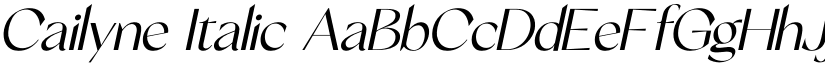 Cailyne Italic font
