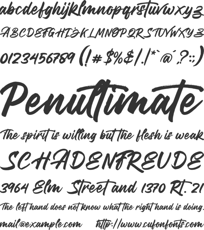 Qandaru font preview