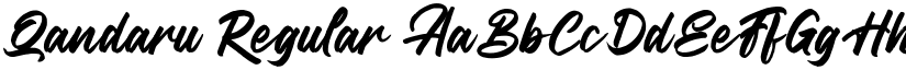 Qandaru Regular font