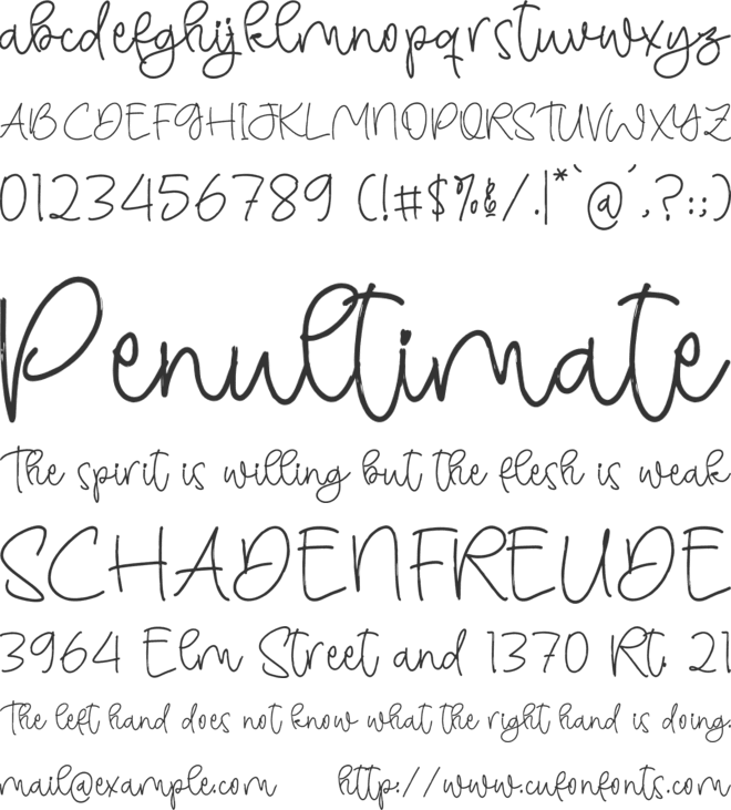 Jooylline font preview