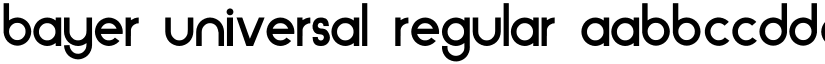 Bayer Universal Regular font