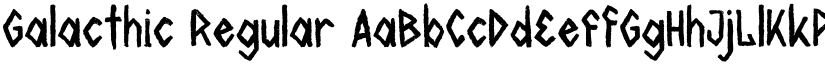 Galacthic Regular font
