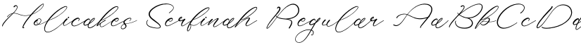 Holicakes Serfinah Regular font