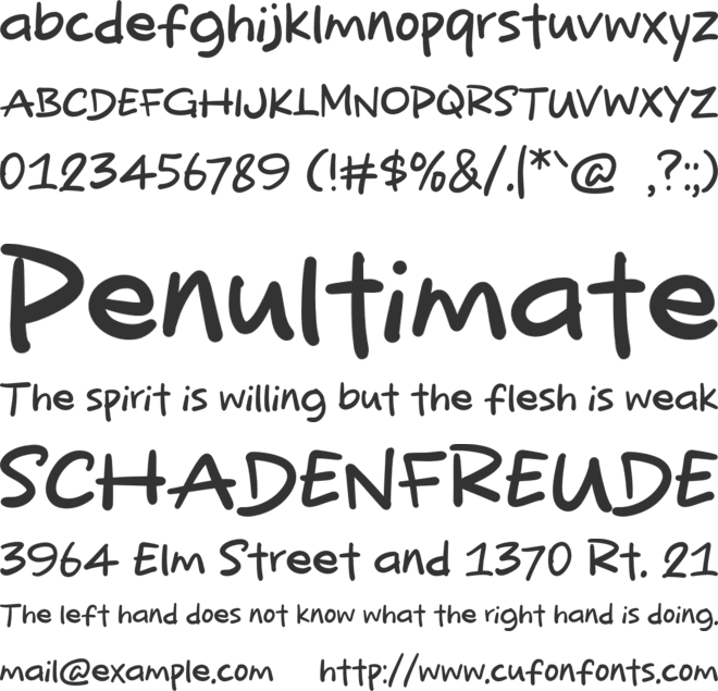 December Show font preview