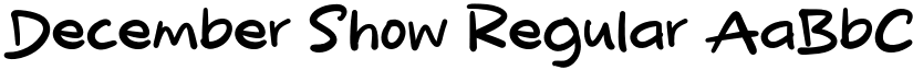 December Show Regular font
