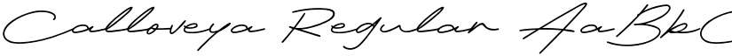 Calloveya Regular font