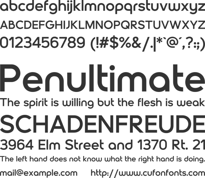 Vacuum font preview