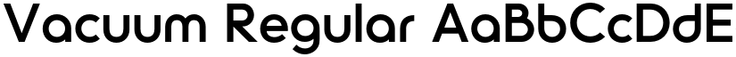 Vacuum Regular font