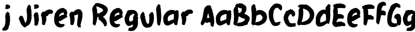 j Jiren Regular font