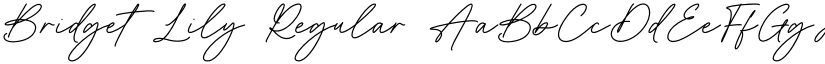 Bridget Lily Regular font